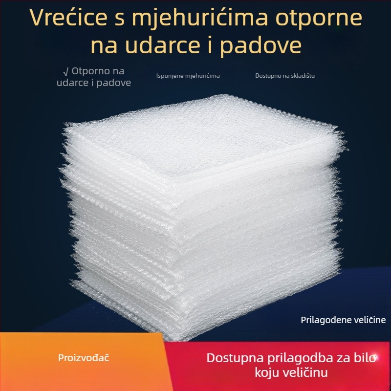 Nova antišok balon vrećica za pakiranje, debela i prozirna