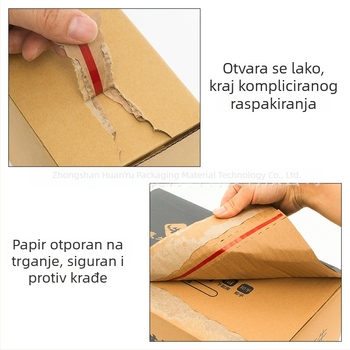 Visoko kvalitetna tvrda kartonska kutija sa zipom za kozmetiku, lako otvara bez ljepila