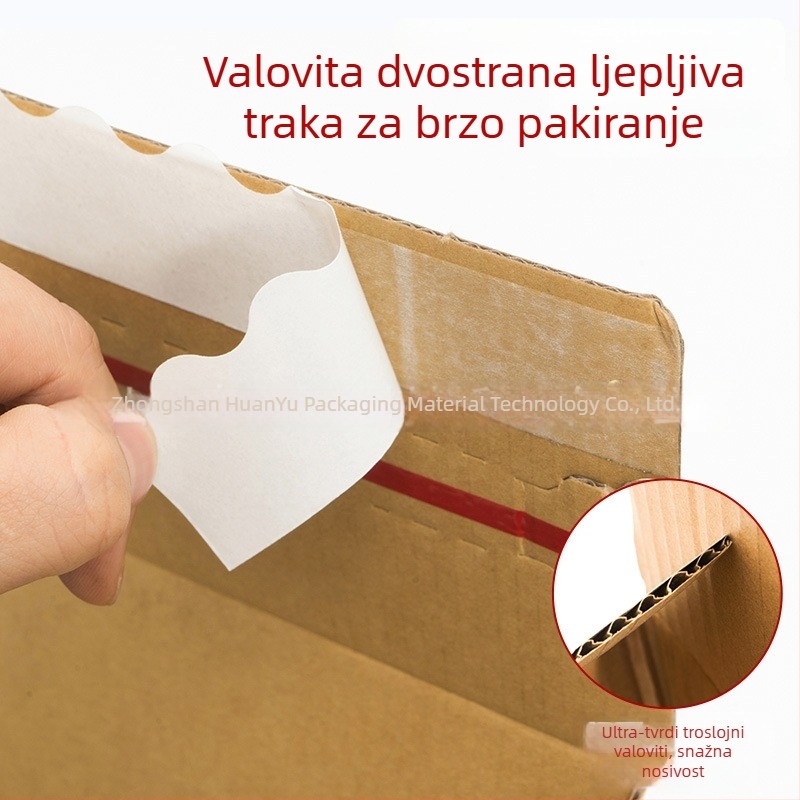 Visoko kvalitetna tvrda kartonska kutija sa zipom za kozmetiku, lako otvara bez ljepila