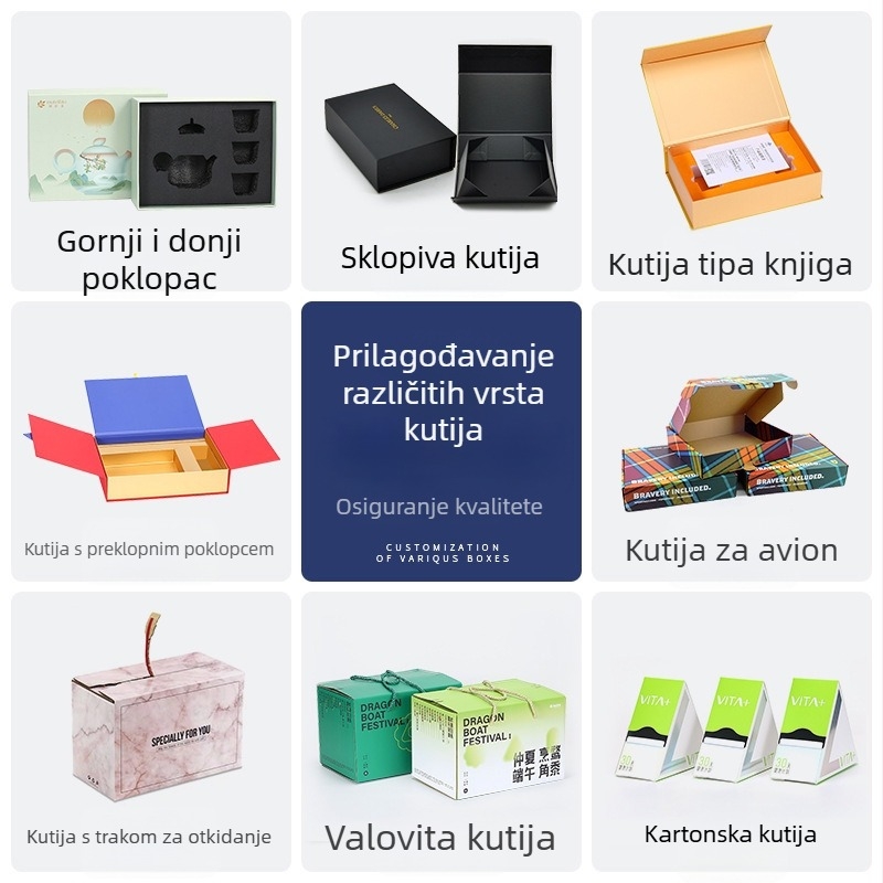 Boja kutija od kartona u obliku aviona za pakiranje odjeće s tiskom u četiri boje