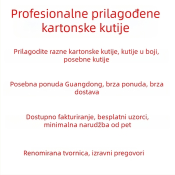 Prilagodljiva duga kartonska kutija za pakiranje čaša za vodu i kišobrana