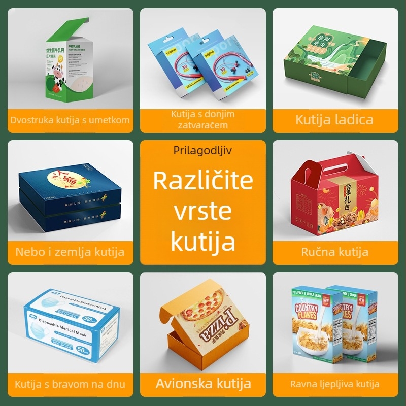 Prilagođene kutije za pakiranje od bijelog kartona, tiskanje u boji, misteriozne kutije, valovite kutije, kutija u obliku aviona