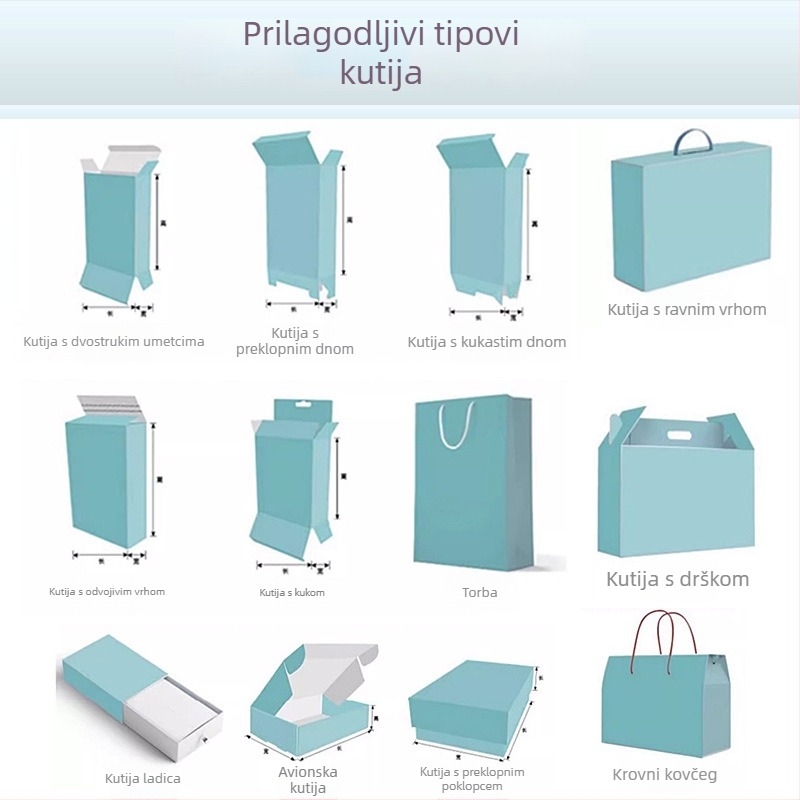 Bijela kartonska kutija za pakiranje, prilagodljiva, valovita kartonska kutija za parfeme i kozmetiku, tisk logotipa dostupan