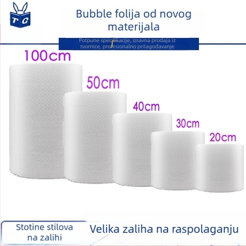 Jednostrana mjehurična folija, širina 30 cm, duljina 100 m, nova materija, jastuk od mjehurića za zaštitu pri pakiranju i otpremi