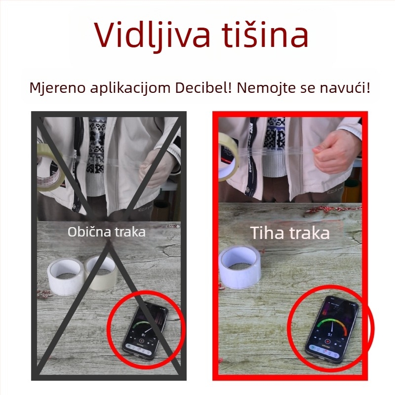 Tiha prozirna uredska traka za pakiranje