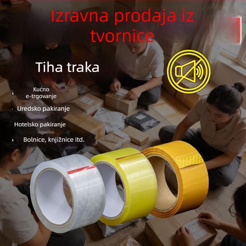 Tiha prozirna uredska traka za pakiranje