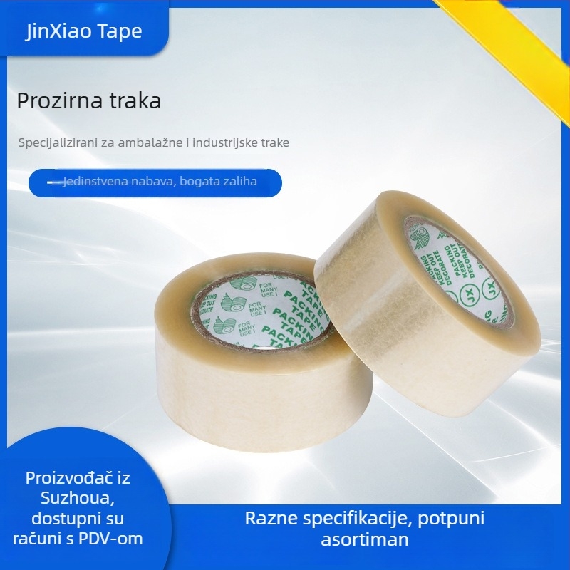 Prozirna pakirajuća traka, veliki kotur za brtvljenje kutija, logistika
