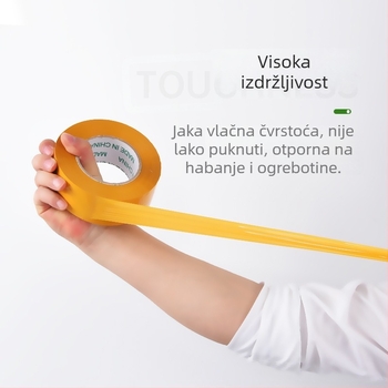 Podesiva traka za pakiranje s logom, prozirna ljepiljiva traka, bež traka za pakiranje