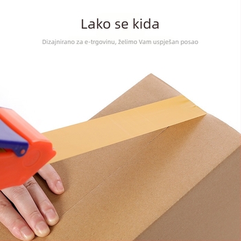 Prozirna pakirajuća traka širine 5,5 cm, velika rolna, snažno prianjanje, ljepilo na bazi vode, BOPP film, za zatvaranje i pakiranje