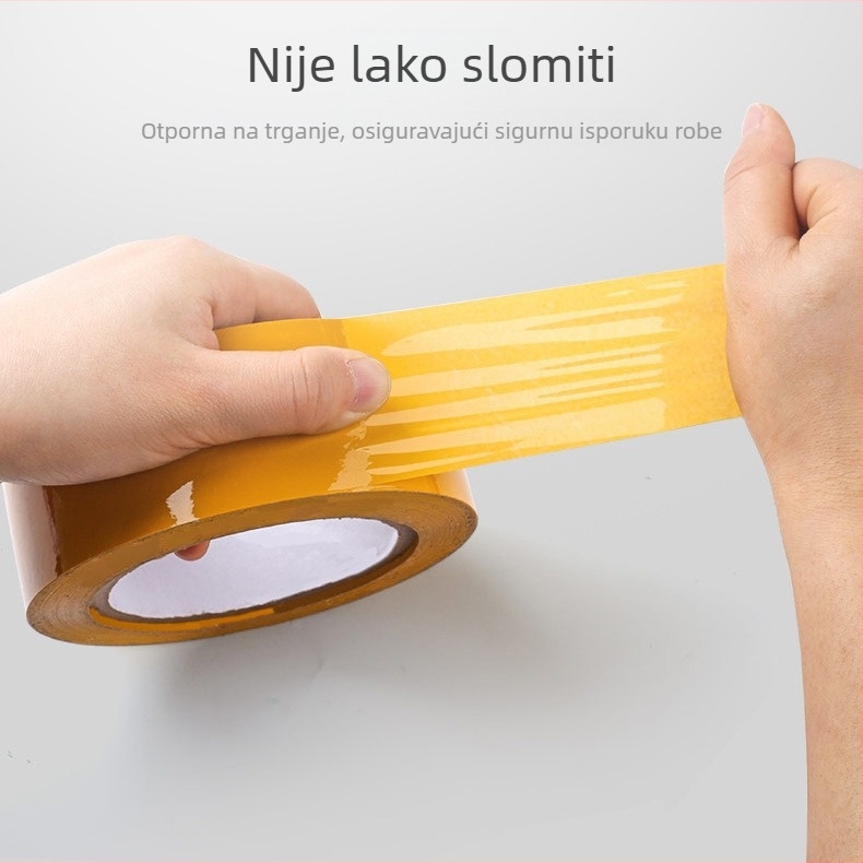 Prozirna pakirajuća traka širine 5,5 cm, velika rolna, snažno prianjanje, ljepilo na bazi vode, BOPP film, za zatvaranje i pakiranje