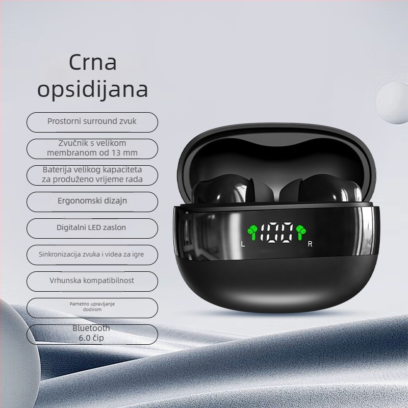 In-Ear Bluetooth slušalice, 26 novih modela, duga trajnost baterije, velik kapacitet, redukcija buke, kompaktne Mini550 bežične slušalice, prilagodljive