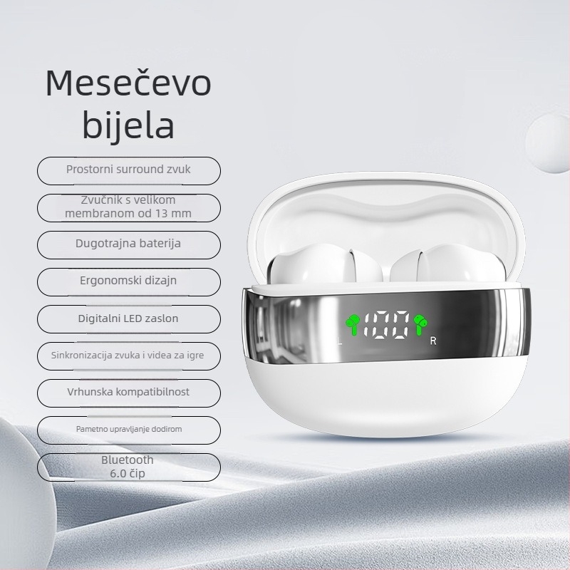 In-Ear Bluetooth slušalice, 26 novih modela, duga trajnost baterije, velik kapacitet, redukcija buke, kompaktne Mini550 bežične slušalice, prilagodljive
