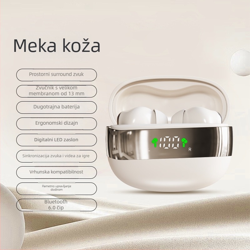 In-Ear Bluetooth slušalice, 26 novih modela, duga trajnost baterije, velik kapacitet, redukcija buke, kompaktne Mini550 bežične slušalice, prilagodljive