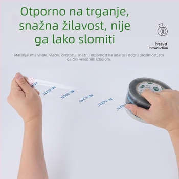 Prilagođena šarena BOPP traka za pakiranje s otiskom logotipa, tiskanim uzorcima, prozirna, upozoravajuće poruke, dostupna u više veličina