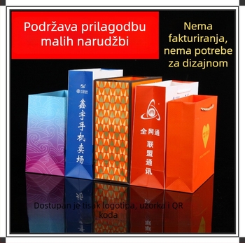 Prilagođene luksuzne korporativne torbe, reklamne torbe za mobitele, torbe za odjeću s otisnutim logom, darovne torbe za kupovinu