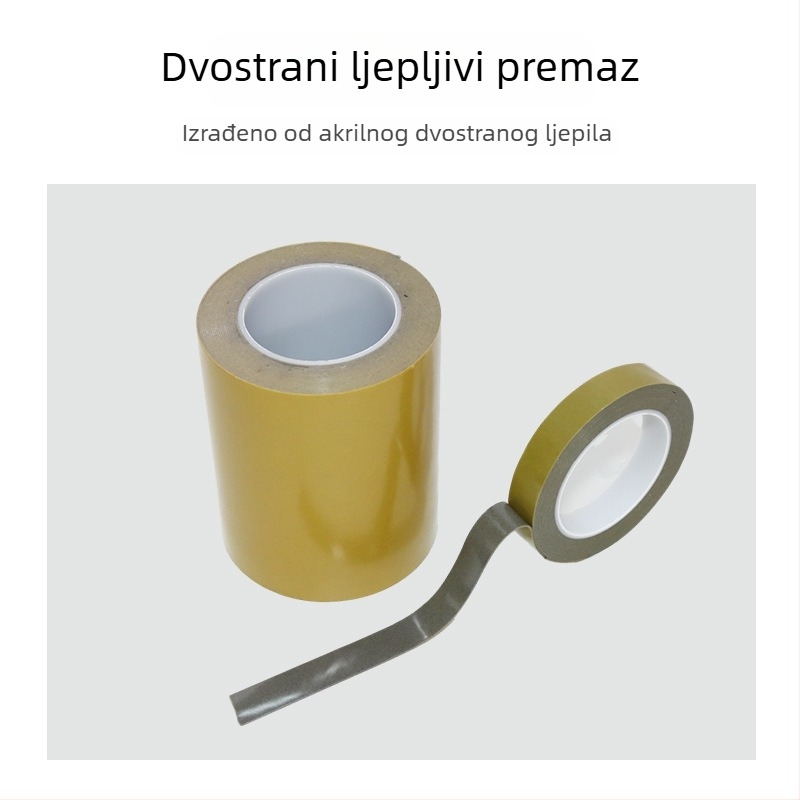 Prozirna PET dvostrano ljepljiva traka za brtvljenje i pakiranje, ultra-tanka, snažno ljepilo, zapisiva površina, duljina po mjeri