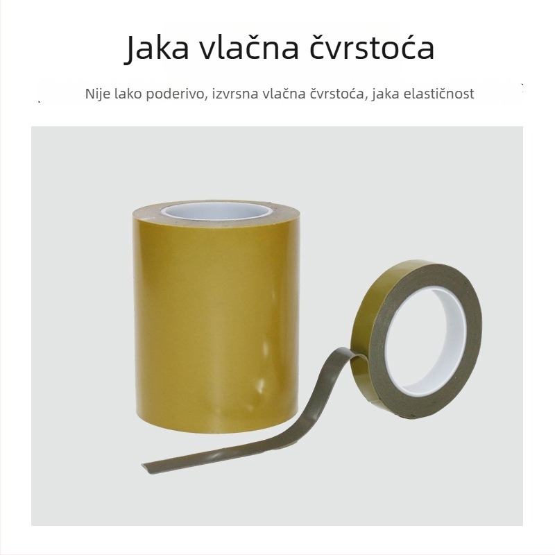 Prozirna PET dvostrano ljepljiva traka za brtvljenje i pakiranje, ultra-tanka, snažno ljepilo, zapisiva površina, duljina po mjeri