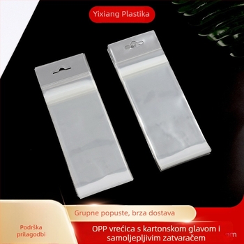 OPP prozirna samouzatvarajuća vrećica s karticom za pakiranje nakita