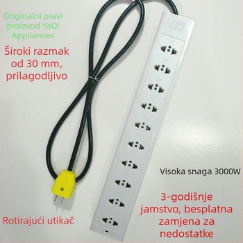 PDU s 10 utičnicama za ormar, dvopinskim utičnicama, industrijsko testiranje linije, za optični modem i usmjerivač