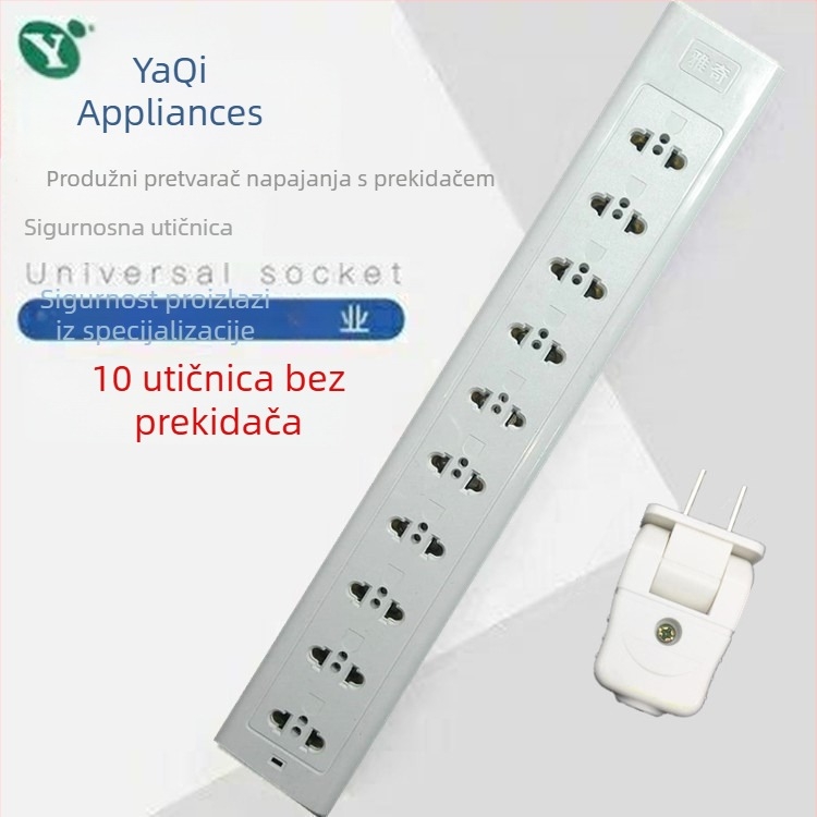 PDU s 10 utičnicama za ormar, dvopinskim utičnicama, industrijsko testiranje linije, za optični modem i usmjerivač