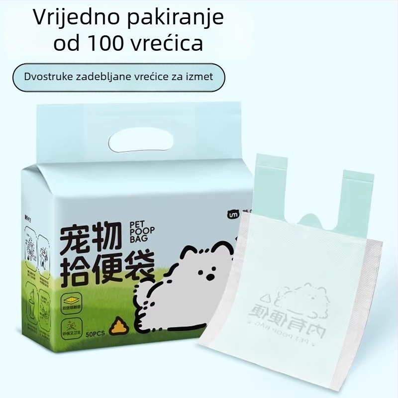 Biodegradabilne jednokratne vrećice za pseće izmet za šetnju