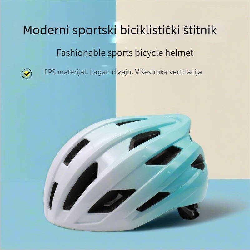 Prozračna unisex kaciga za bicikl s integriranim dizajnom za planinske i cestovne bicikle