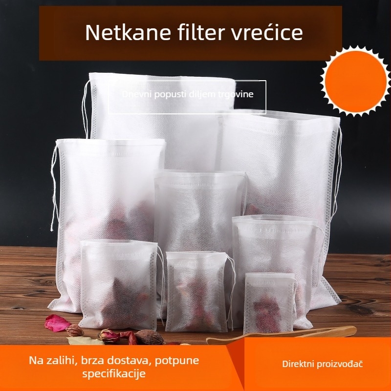 Jednokratne vrećice od netkanog materijala za čaj, juhe, filtre za začine i biljne dekocije