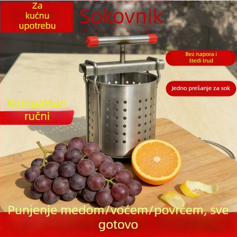 Ručni ručni ekstraktor soka od nehrđajućeg čelika, mali ručni ekstraktor soka, presa za nadjev knedli