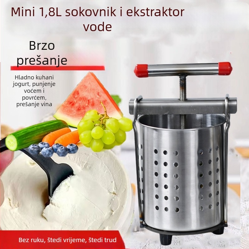 Ručni ručni ekstraktor soka od nehrđajućeg čelika, mali ručni ekstraktor soka, presa za nadjev knedli