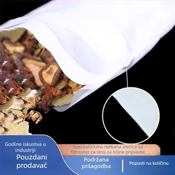 Torba za dekokcije tradicionalne kineske medicine, 40×50 cm, netkana filtracijska vrećica, jednokratna, za biljne dekocije