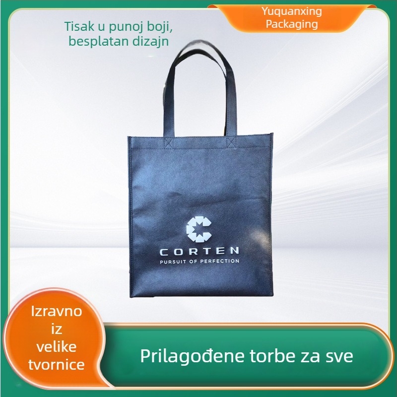 Laminirana torba od netkane tkanine, torba za kupovinu u stilu ručne torbe, za trgovine odjećom, promotivna reklamna torba
