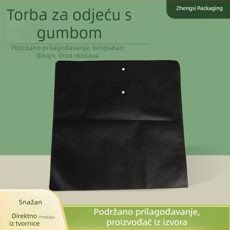 Prilagođena netkana torba za nošenje s logom, šareni laminirani otisak za odjeću i kupovinu — poklon torba s mogućnošću tiskanja