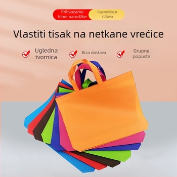 Prilagođene torbe od netkanog materijala za reklamne i promocijske svrhe; tote torbe, Oxford tkanina, otisak dizajna