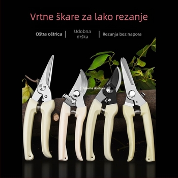 Vrtne i rezne škare za cvijeće, grane i voćke