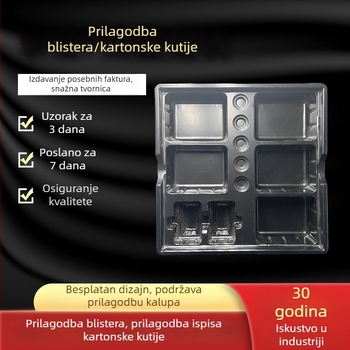 Prozirna PP plastična kutija za pakiranje s PVC blisterom za kozmetiku, igračke i hranu