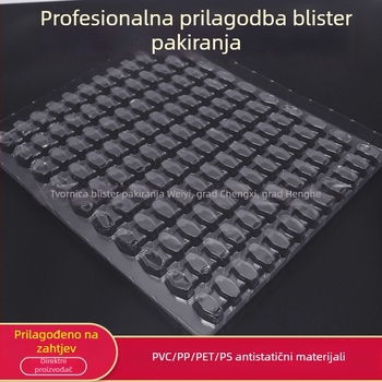 PVC blister kutija za kartice – prozirna PET sklopiva kutija za hranu i slastice, prilagodljivo