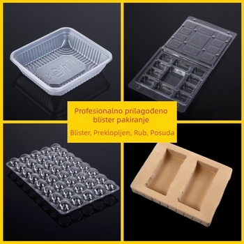 PVC blister kutija za kartice – prozirna PET sklopiva kutija za hranu i slastice, prilagodljivo