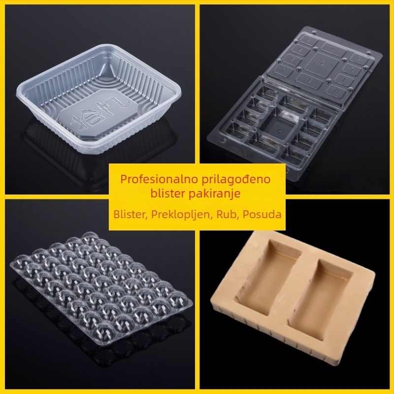 PVC blister kutija za kartice – prozirna PET sklopiva kutija za hranu i slastice, prilagodljivo