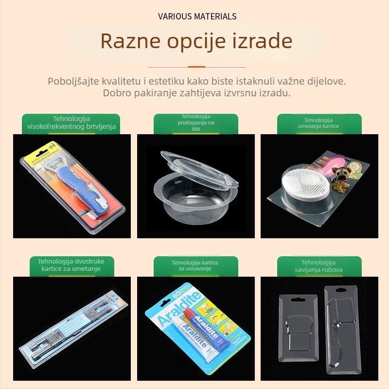 Prilagodljiva prozirna kutija za poklone za rođendanske torte i deserte od PVC/PET plastike
