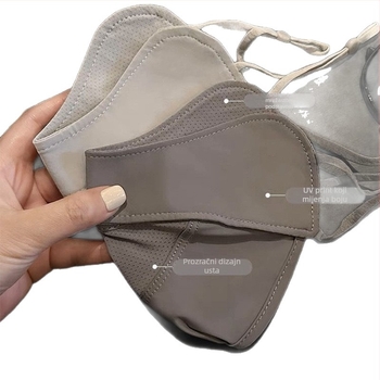 Ljetna maska od najlona s UV zaštitom, prozračna i lagana, unisex, za muškarce i žene, za aktivnosti na otvorenom, putovanja i vožnju biciklom, zaštita očiju