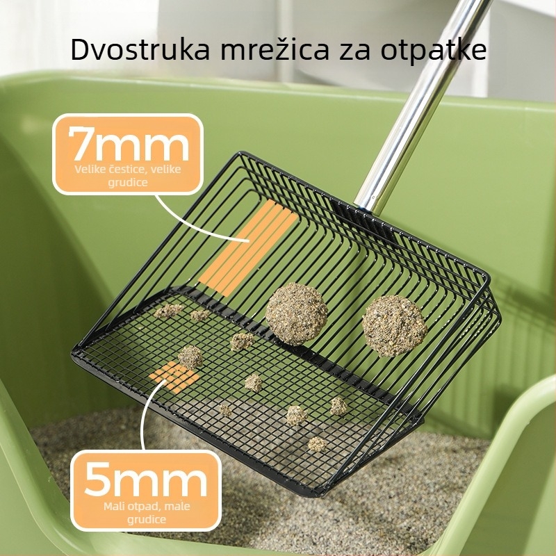 Nova poboljšana produžena lopata za mačju stelju i lopata za kokošji izmet za farmu — višenamjenski alat za prikupljanje otpada