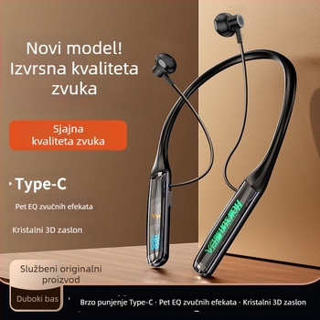 HALFSun Shadow Giant Esports Bluetooth slušalice oko vrata, dugotrajna autonomija, zvučna kartica, profesionalni karaoke, snažan bas