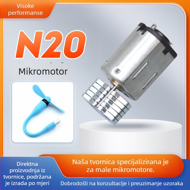 N20 mikro motor za bravu vrata, mali DC motor, pametna brava za vrata, električna brava, vibracijski motor