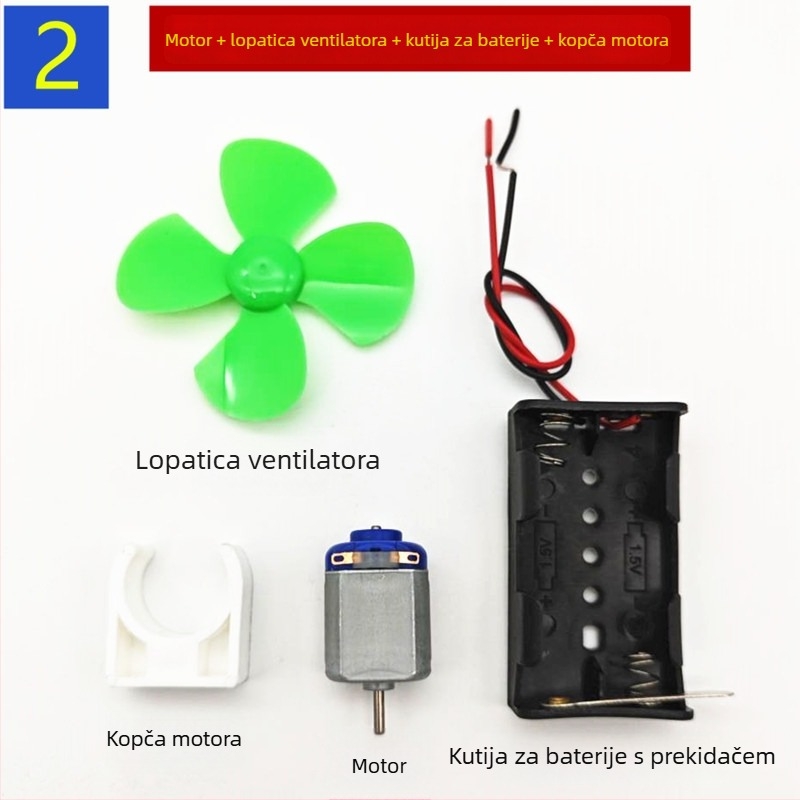 Brod za znanstvene pokuse s električnim motorom i malom propelerom, ručno izrađeni model broda 1:30