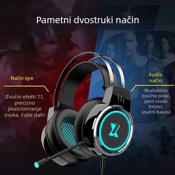 X8 žični gaming headset za PC i prijenosna računala s 3,5 mm priključkom