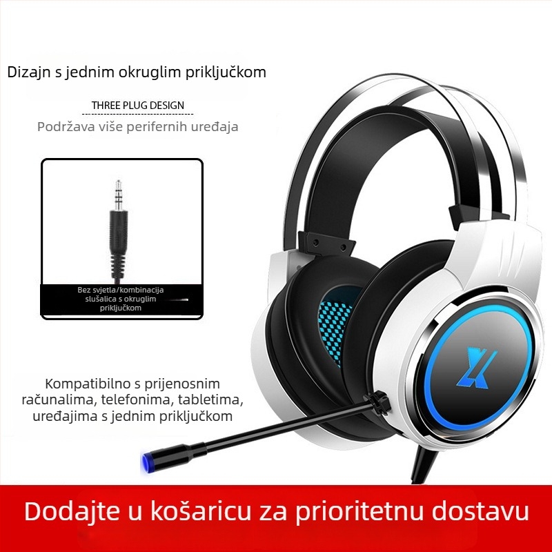X8 žični gaming headset za PC i prijenosna računala s 3,5 mm priključkom