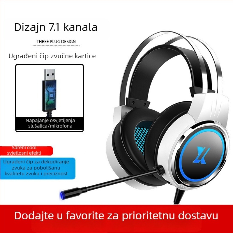 X8 žični gaming headset za PC i prijenosna računala s 3,5 mm priključkom