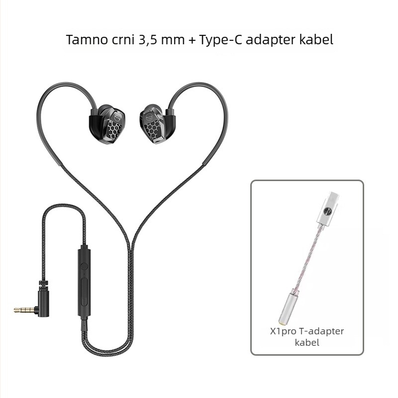 ZG1 Žične in-ear esports slušalice s mikrofonom, za mobitel i PC, Hi-Fi zvuk