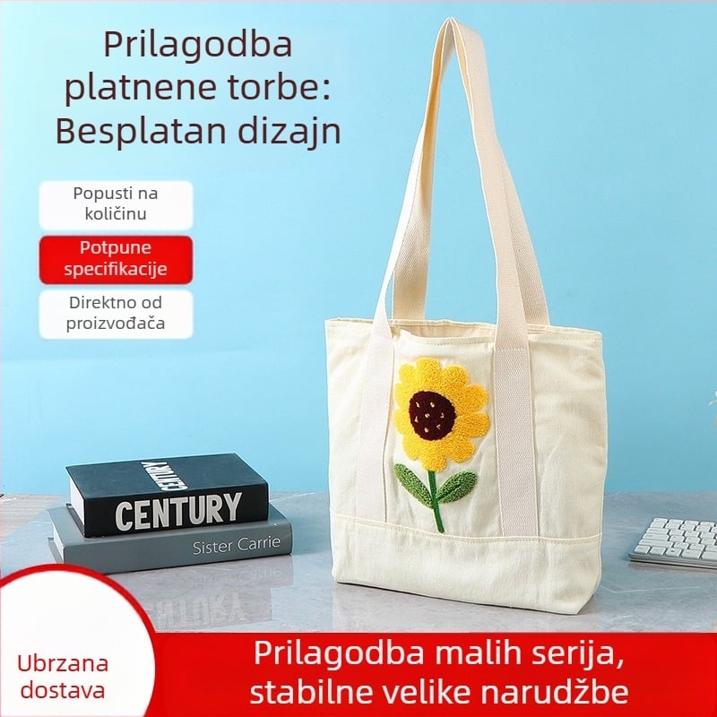 Platnena torba za rame s prilagođenim logotipom