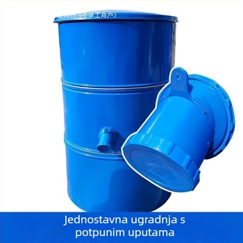 Kućni metalni spremnik za skladištenje žitarica s izlazom